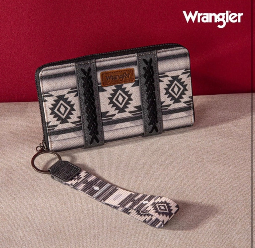 Wrangler Black Aztec Wallet