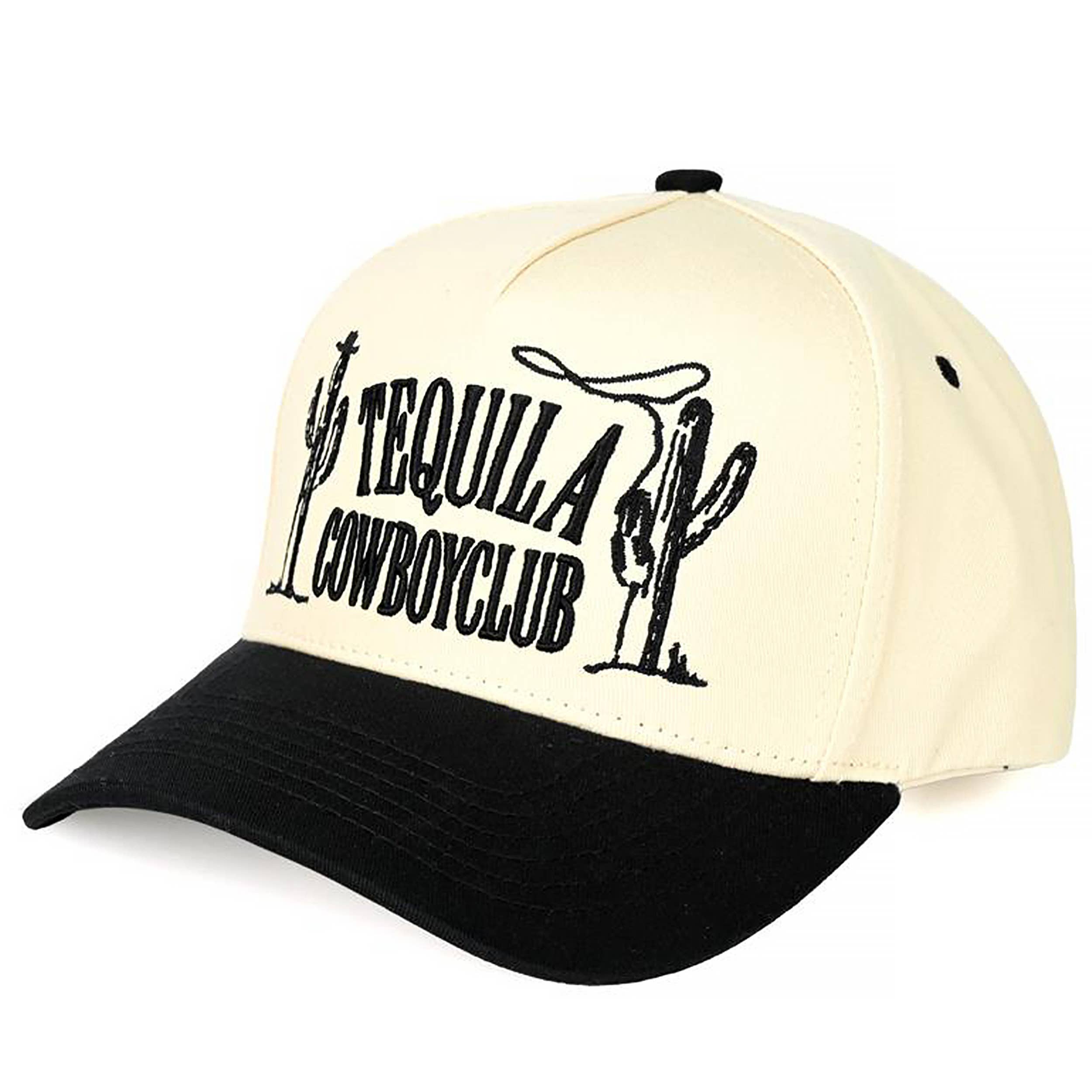 TEQUILA COWBOY CLUB Trucker Cap: Black