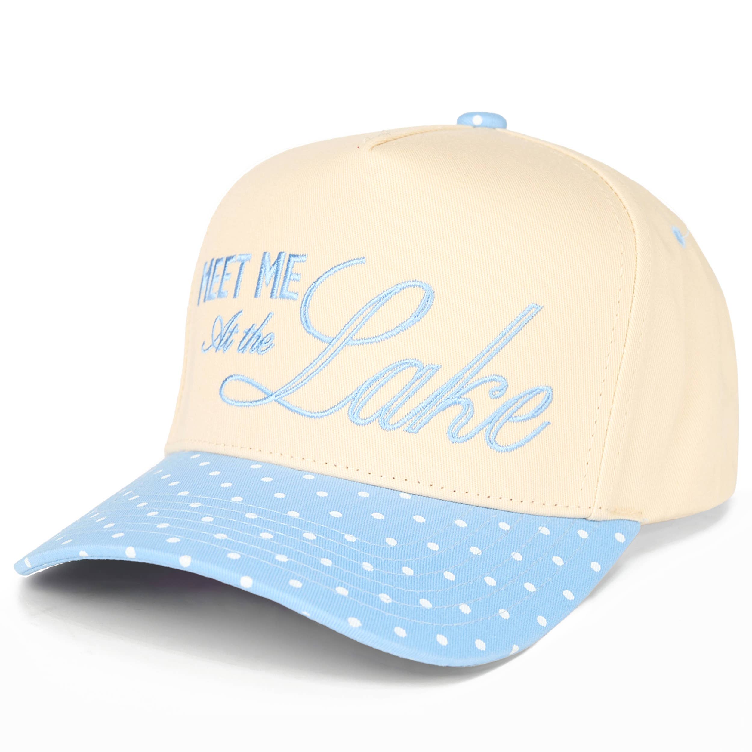 MEET ME AT THE LAKE Two Tone Trucker Hat