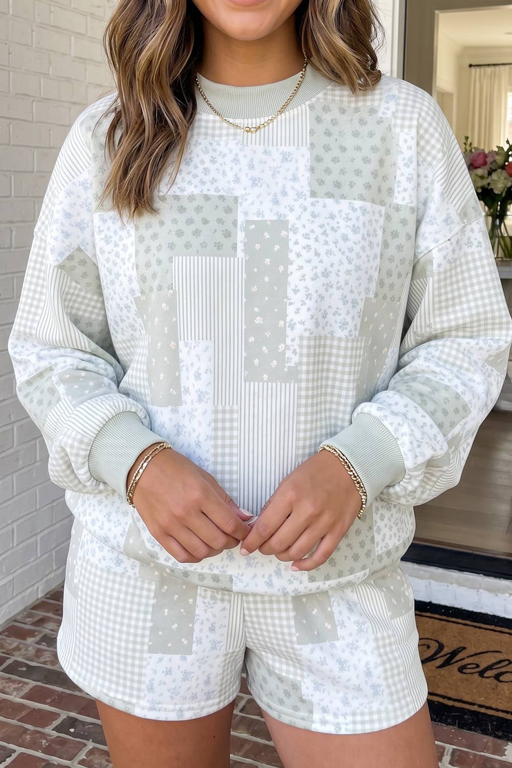 Floral Patchwork-Green