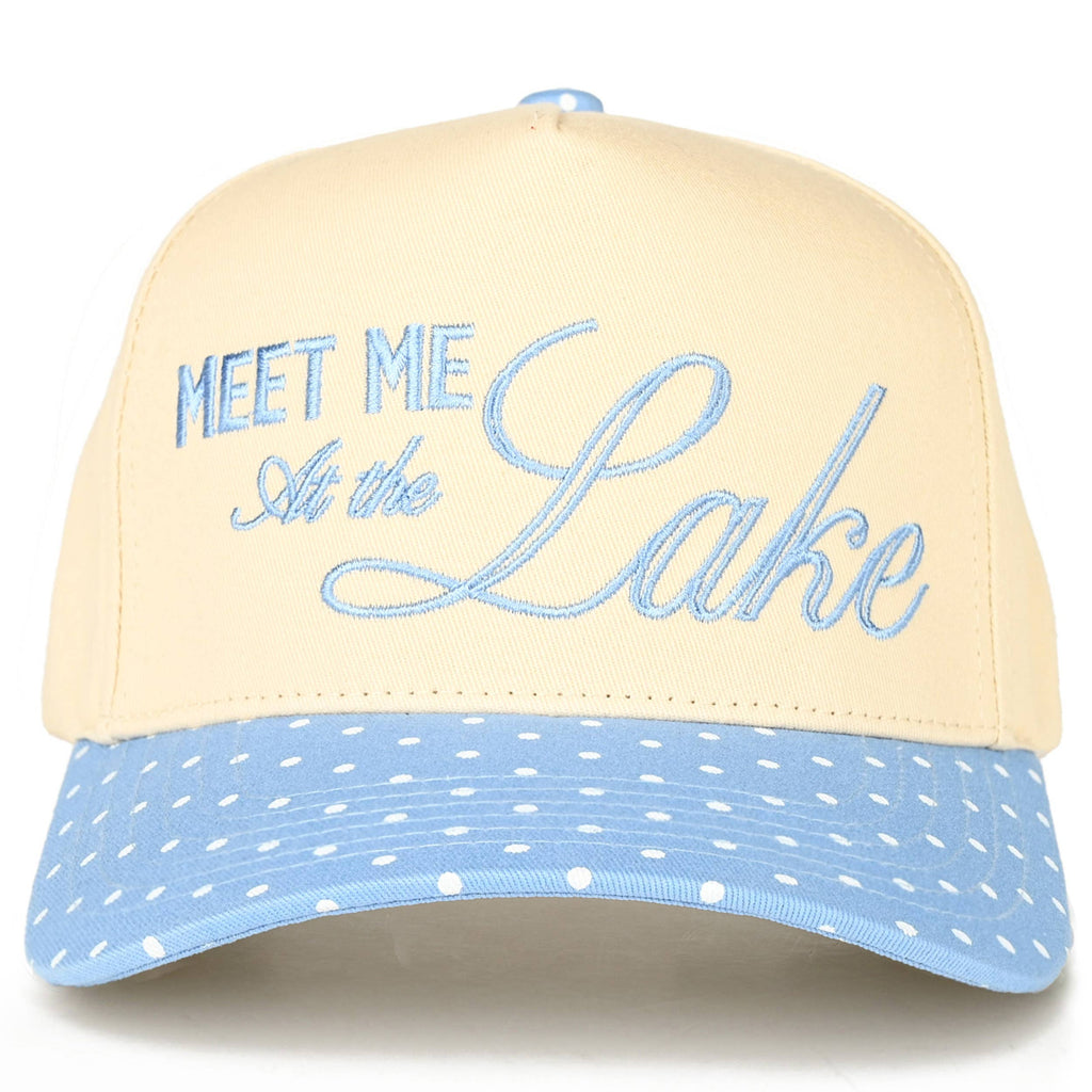 MEET ME AT THE LAKE Two Tone Trucker Hat