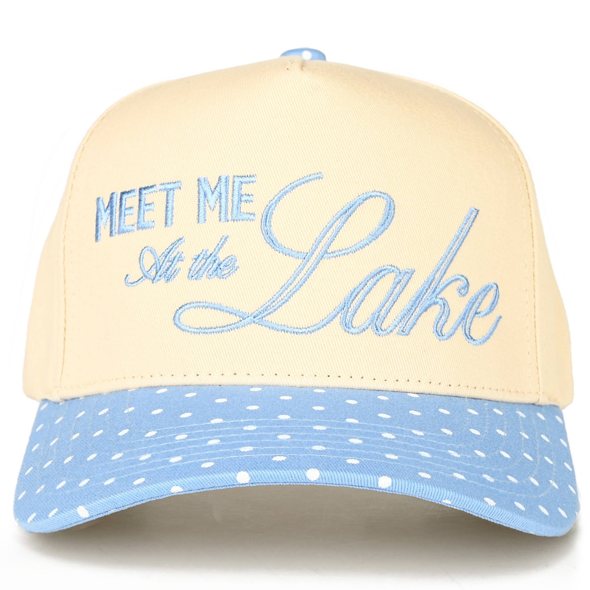 MEET ME AT THE LAKE Two Tone Trucker Hat