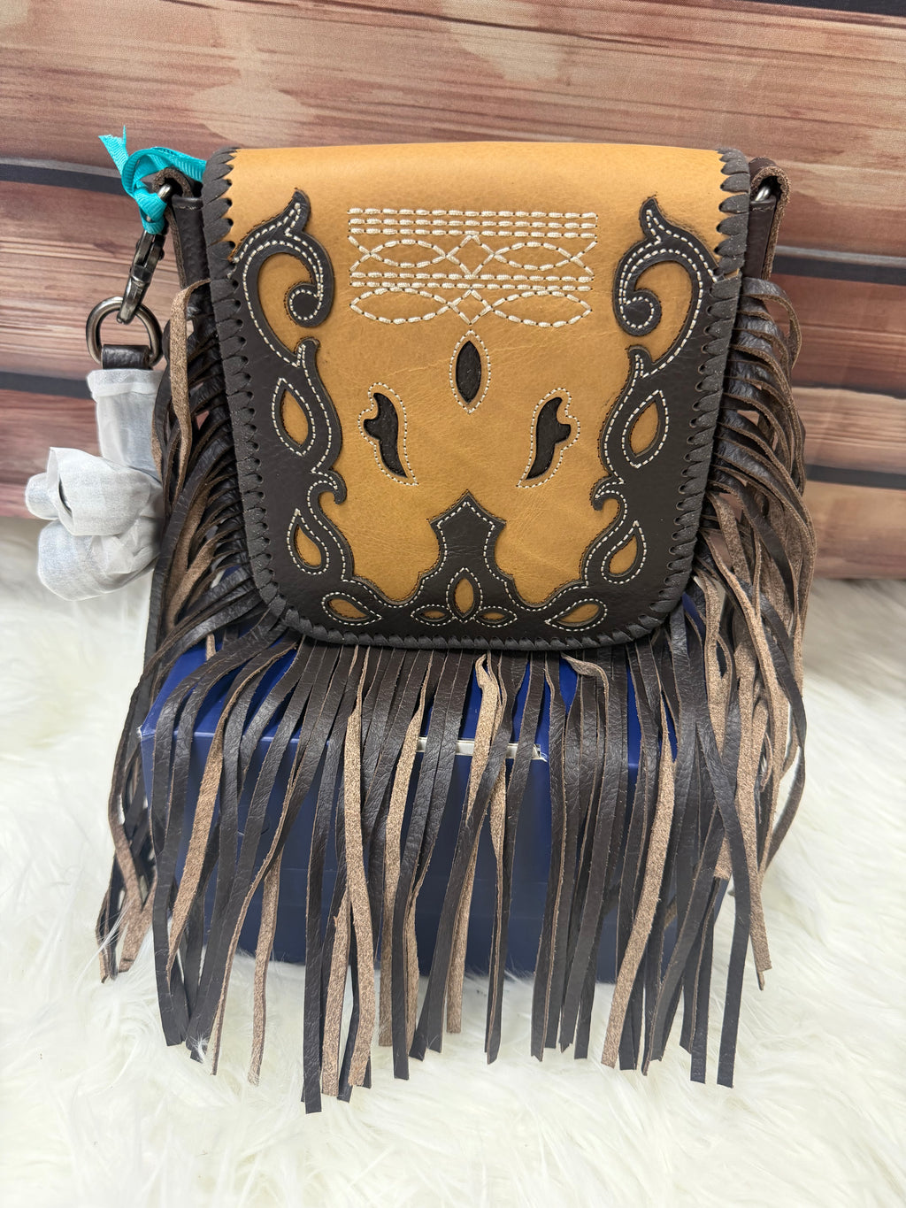 MONTANA WEST BOOT STITCH CROSSBODY