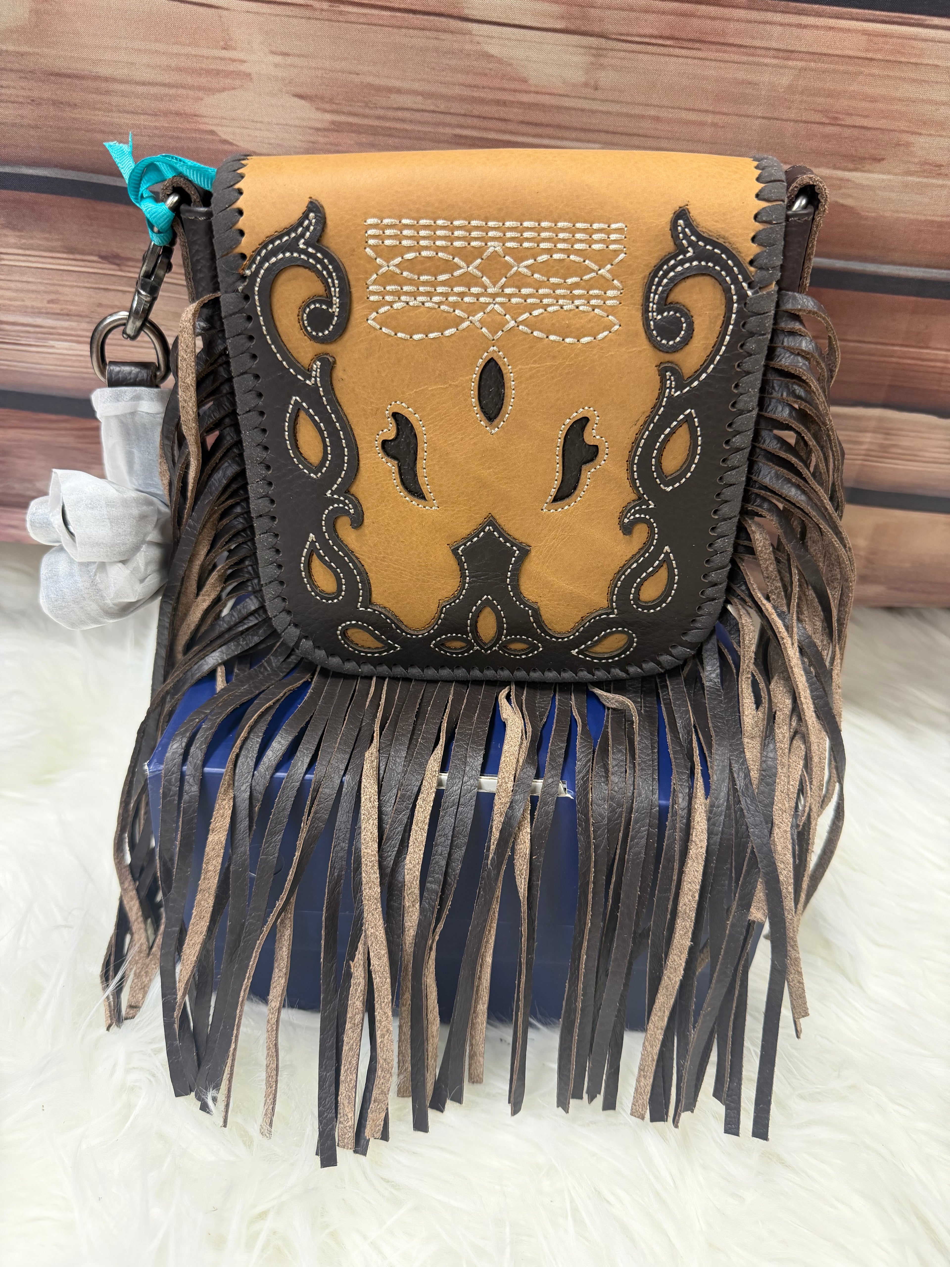 MONTANA WEST BOOT STITCH CROSSBODY