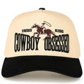 COWBOY OBSESSED Trucker Cap: Black