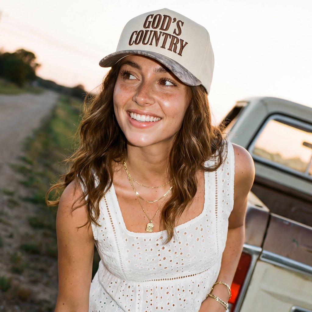GOD'S COUNTRY Two Tone Trucker Hat
