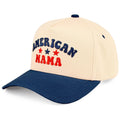 AMERICAN MAMA Two Tone Trucker Hat: Navy