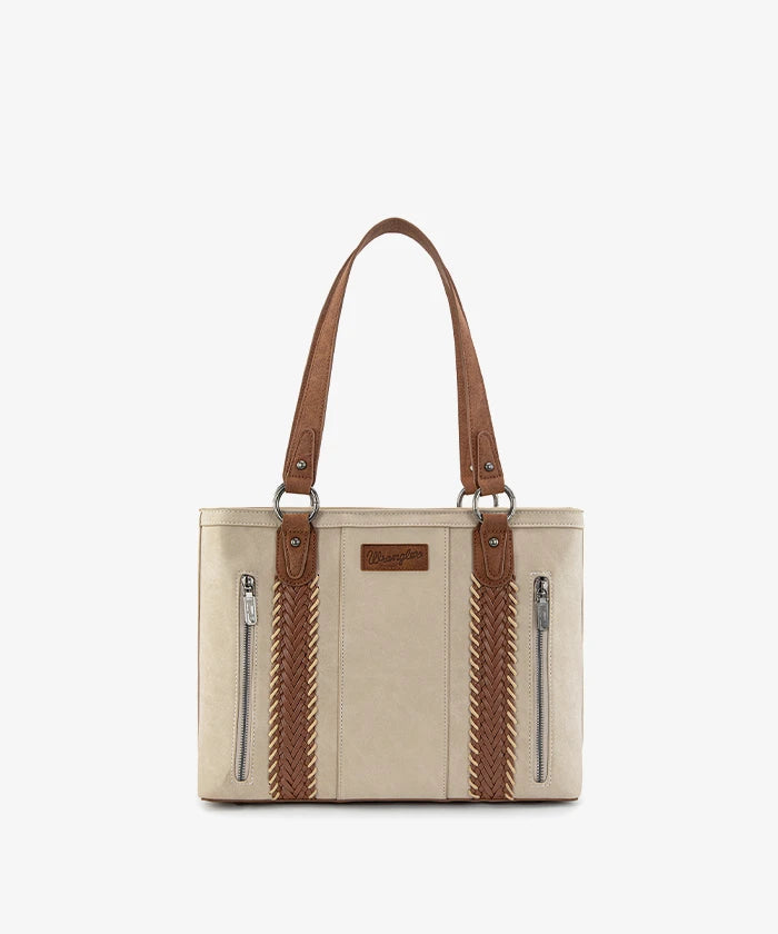 WRANGLER WHIPSTITCH TOTE BAG-BEIGE