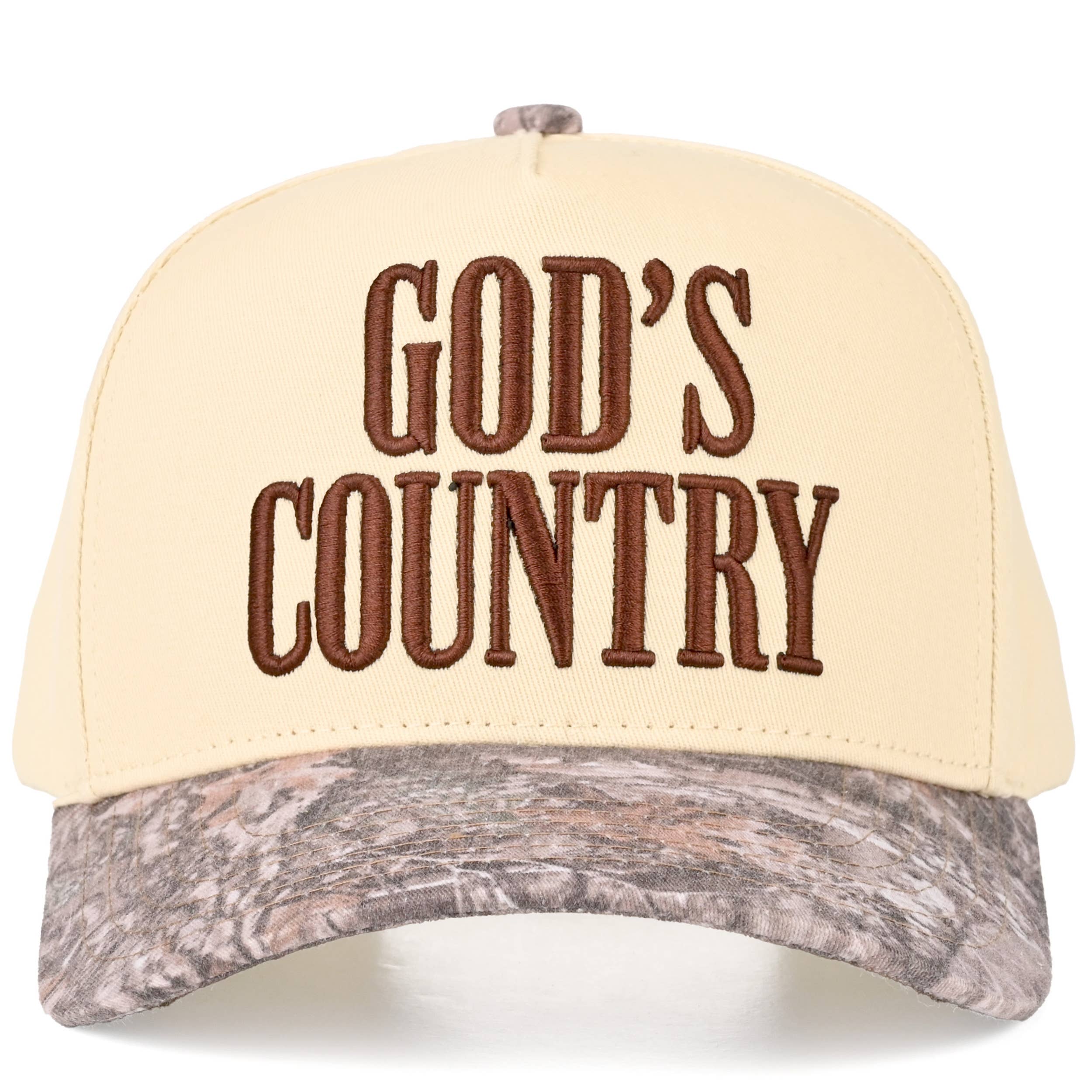 GOD'S COUNTRY Two Tone Trucker Hat