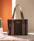 WRANGLER WHIPSTITCH TOTE BAG-BLACK