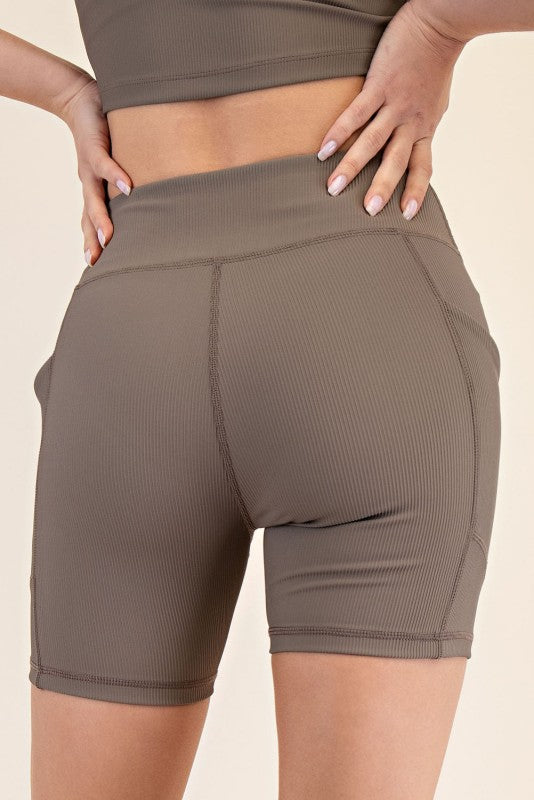 Nylon Rib Biker Short