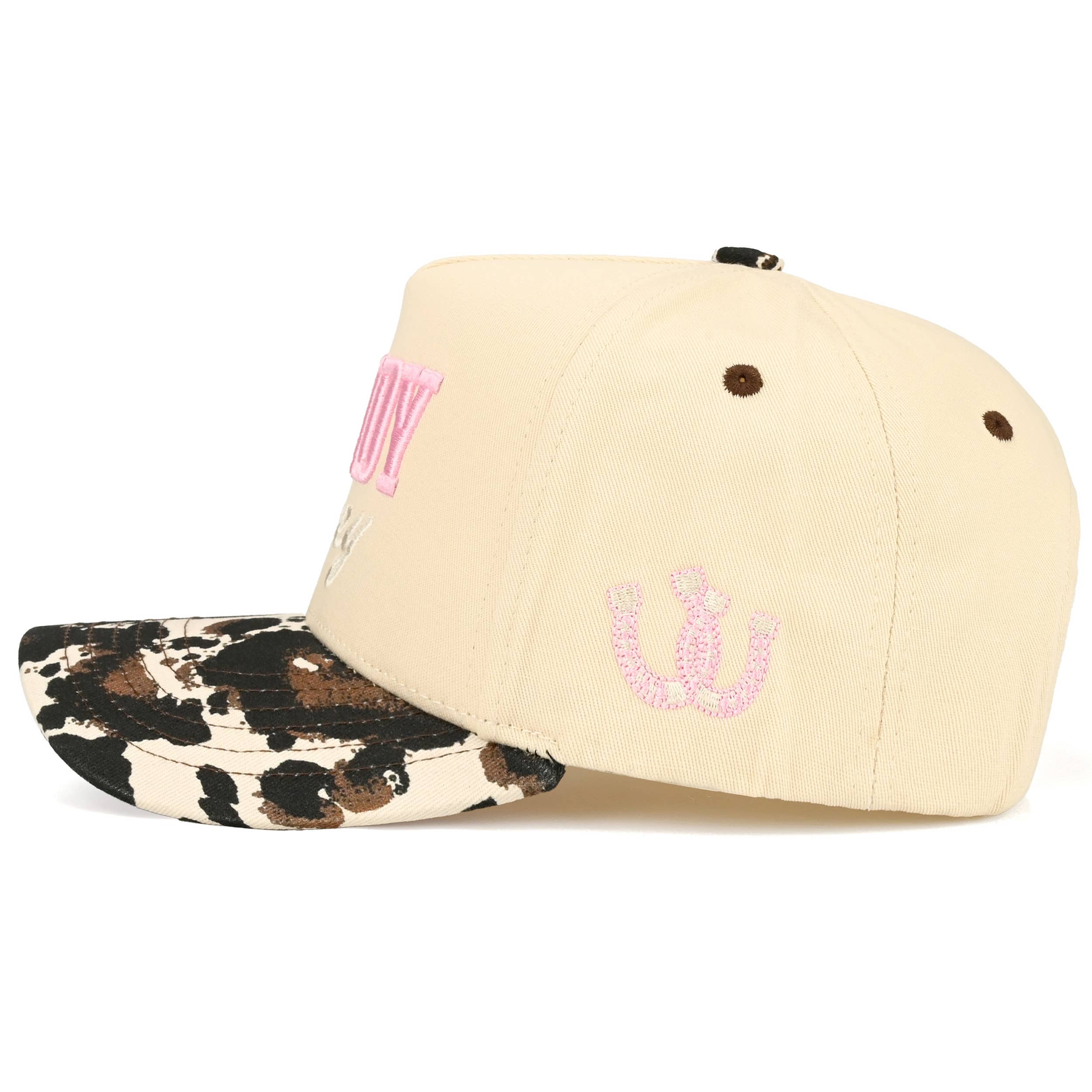HOWDY HONEY Two Tone Trucker Hat: Cow