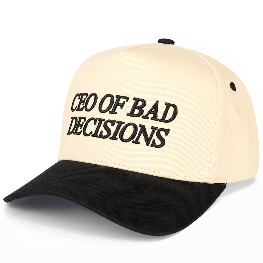 CEO OF BAD DECISIONS Two Tone Trucker Hat