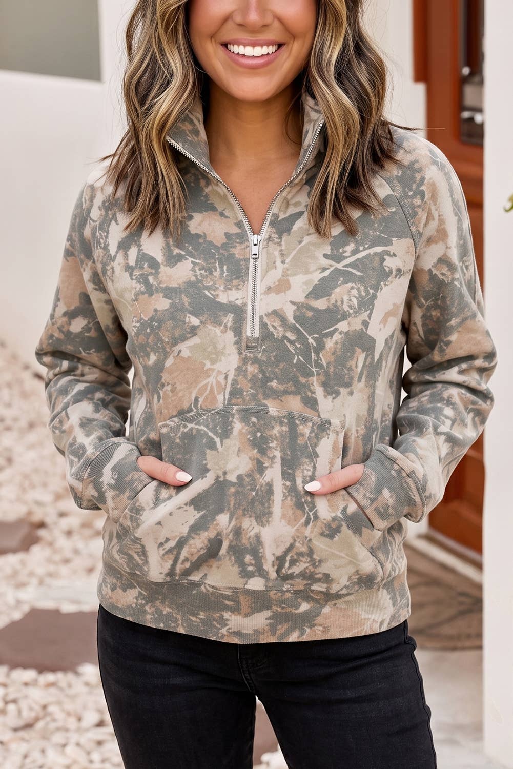Camouflage Quarter Zip