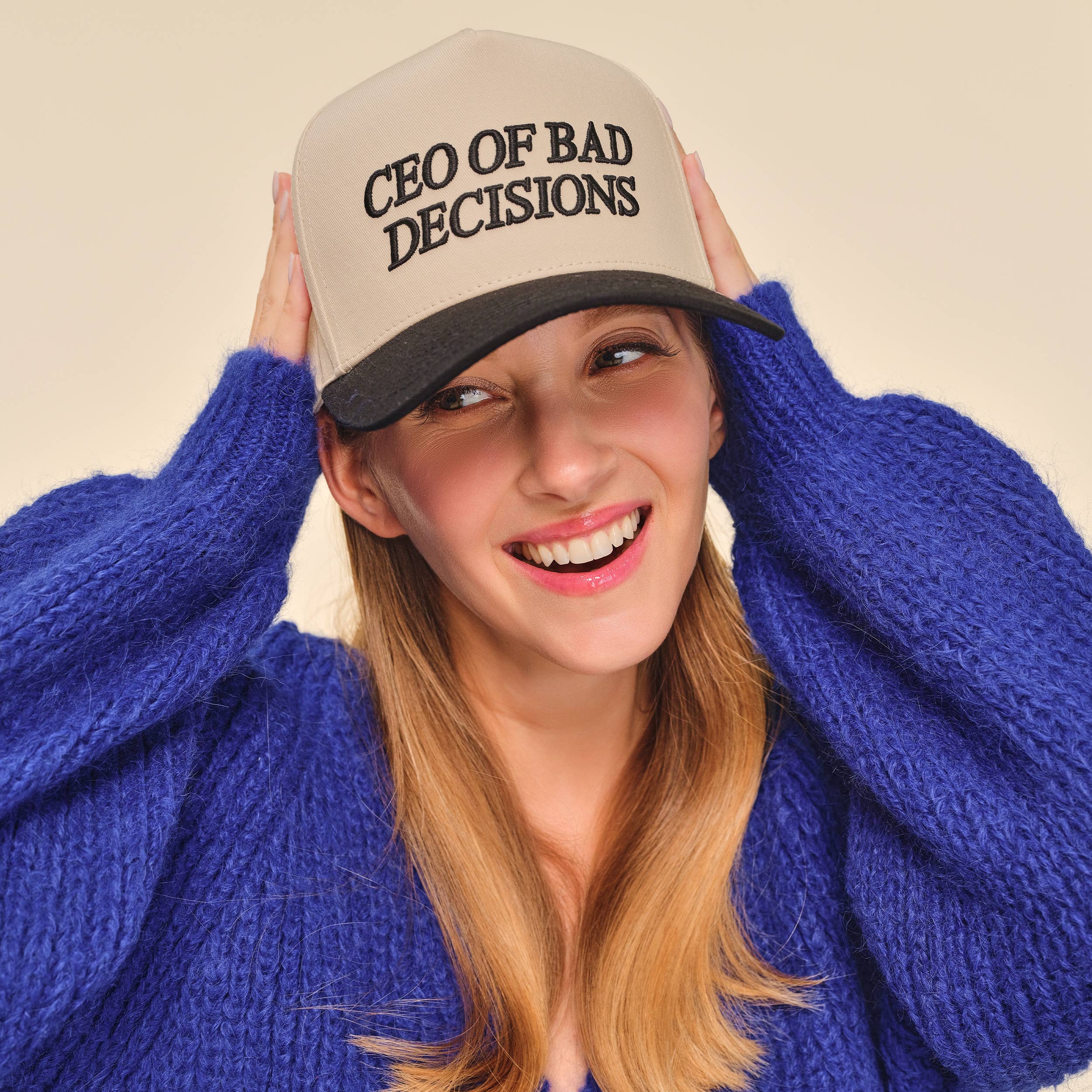 CEO OF BAD DECISIONS Two Tone Trucker Hat