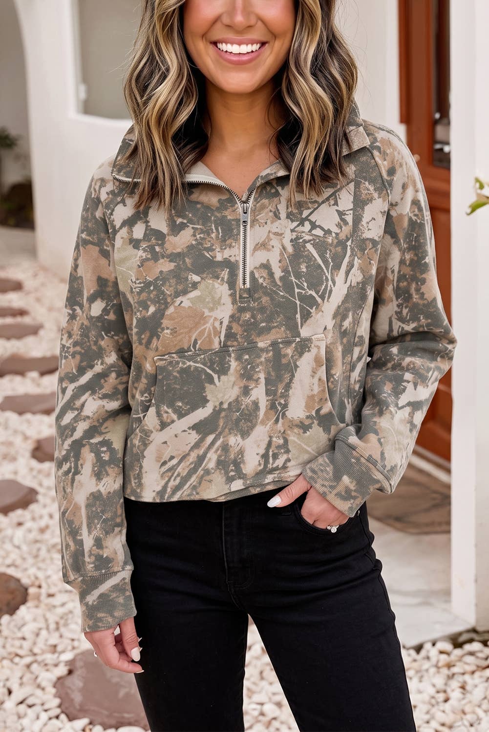 Camouflage Quarter Zip